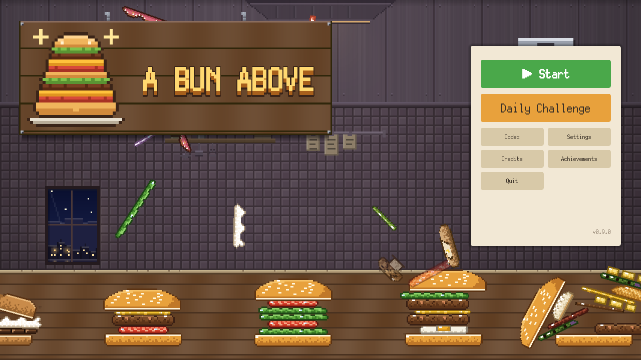 A Bun Above title screen